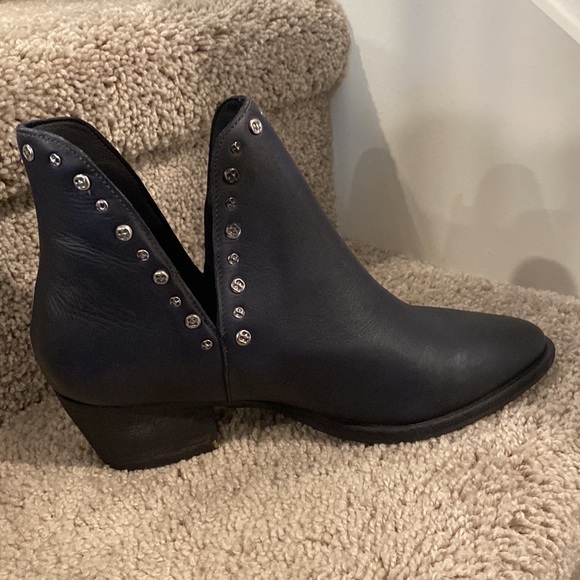 Free People Studded Leather Ankle Boots - Picture 7 of 8